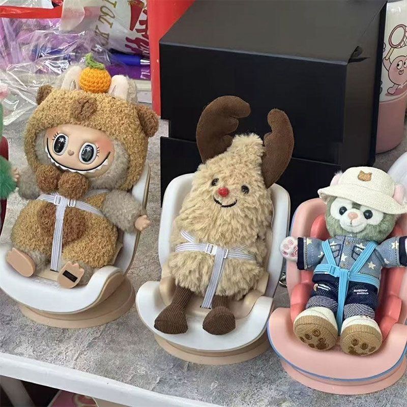 LABUBU用 安全シート 椅子 ドールカーシート ラブブ エアコン