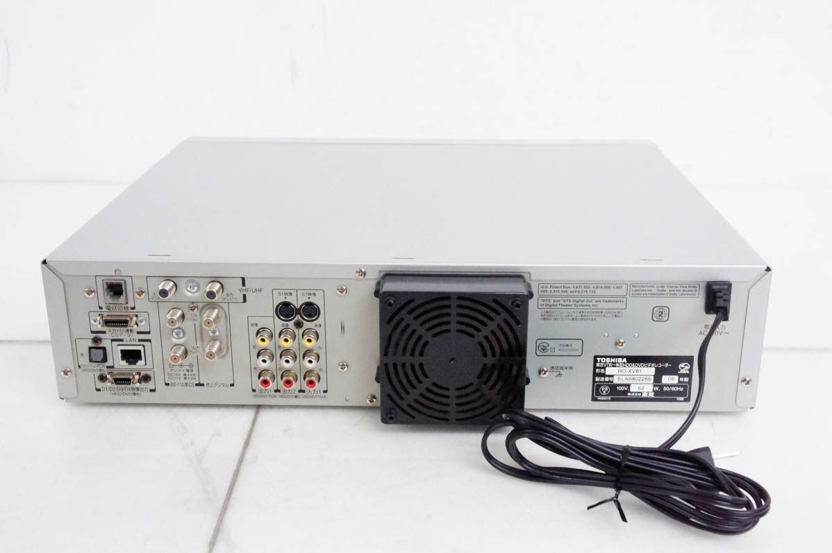 東芝 RD-XV81 VTR一体型HDD内蔵DVDレコーダー 250GB 東芝VTR一体型HDD&DVDビデオレコーダー RD-XV81 東芝 RD-XV81