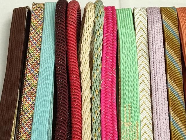平和屋着物○和装小物 帯締め20本 高麗組 観世組 笹浪組 金銀糸 逸品  