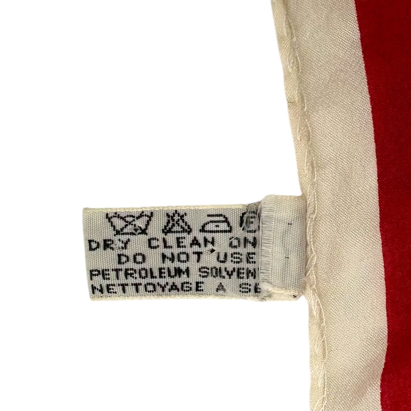訳あり　Christian Dior スカーフ　レッド　ディオール　　C366 Christian Dior(クリスチャンディオール) Old Square Line