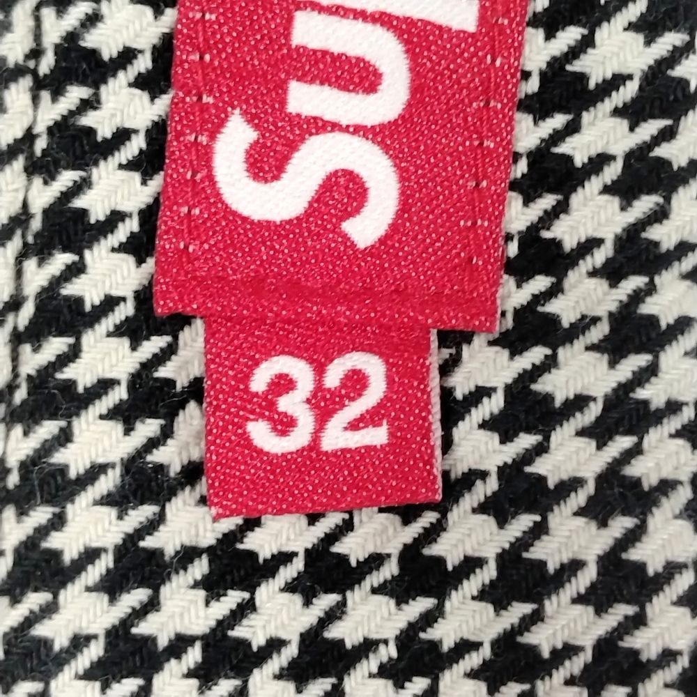 SUPREME シュプリーム 25SS Work Pant White Houndstooth 千鳥格