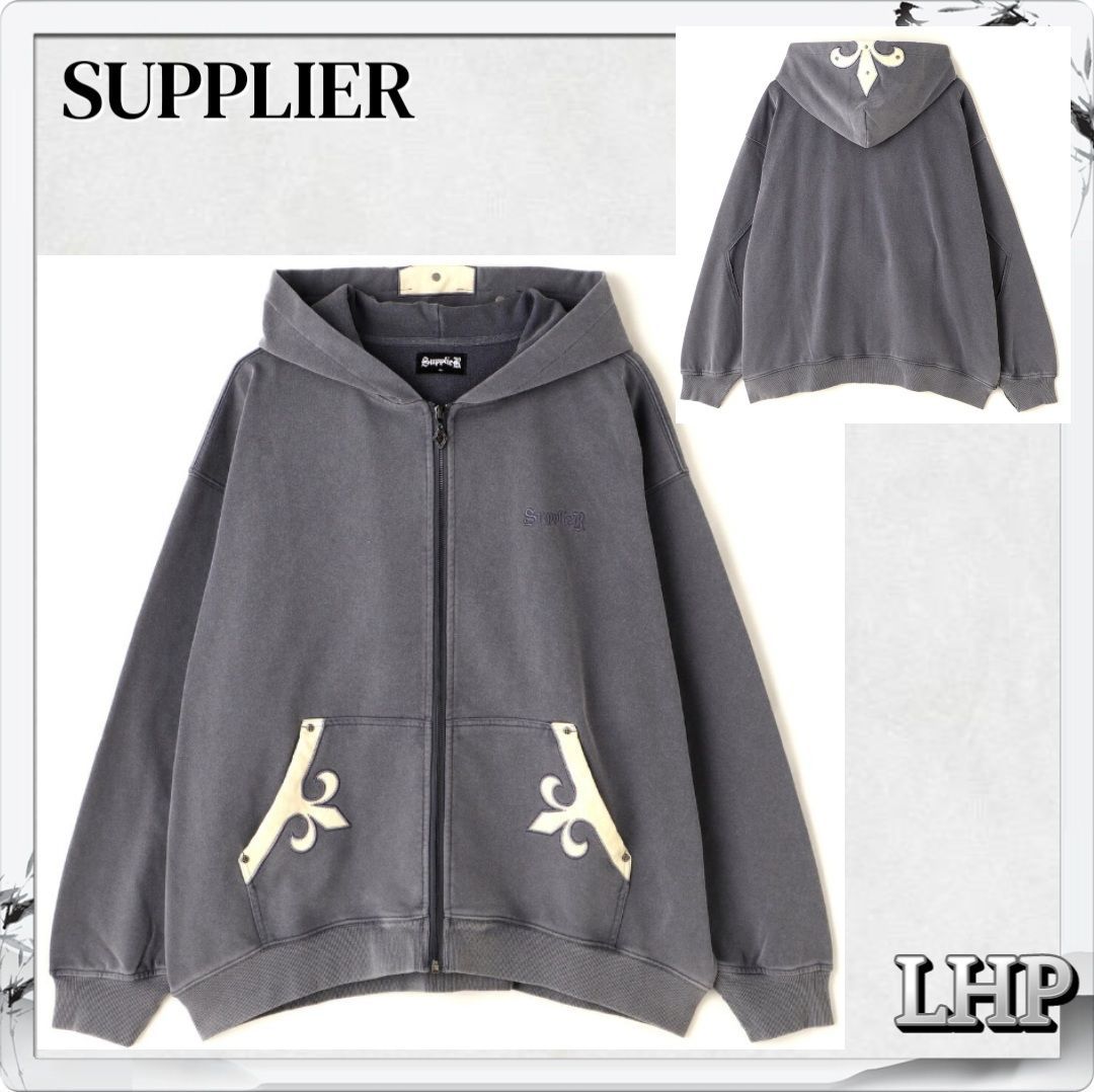 正規品 LHP SUPPLIER サプライヤー 2024年秋冬新作 トップス パーカー グレー
