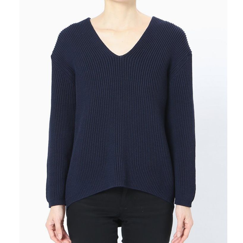 美品★ミューズ ドゥ ドゥーズィ エムクラス MALU アゼ プルオーバー 茶 MUSE de Deuxieme Classe (ミューズドゥドゥーズィエムクラス) MALU