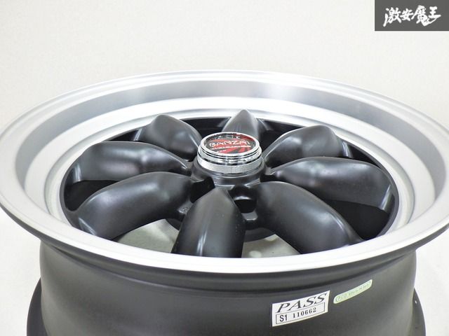 ★送料無料 深リム BANZAI XXR 2本 7J+10 PCD100 PCD114.3 ★送料無料 深リム BANZAI XXR 2本 7J+10 PCD100 PCD114.3