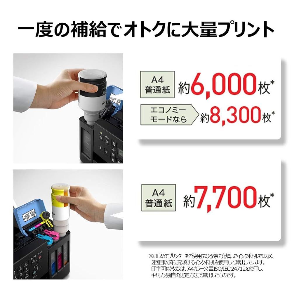  外箱イタミありのため Canon プリンター A 4インクジェット複合機 特大容量ギガタンク搭載 G 7030 テレワーク向け b 1 ラベルプリンター シール ラベル