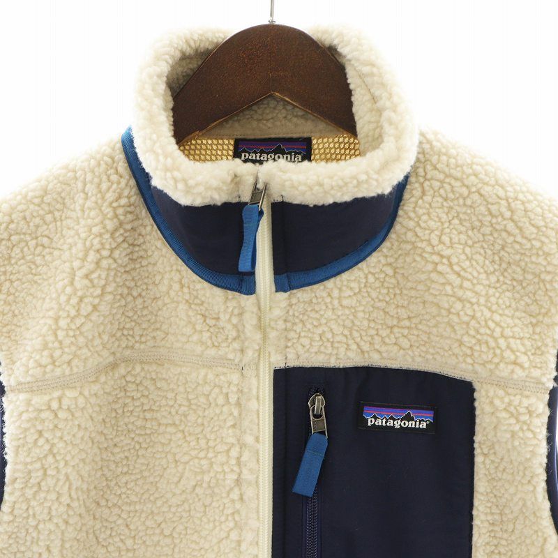 patagonia レトロXベスト Sサイズ アイボリー/ネイビー 2020-2024年