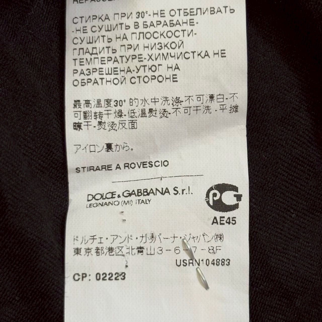 DOLCE&GABBANA ドルチェ&ガッバーナ 花柄ワンピース 黒 ワンピース 