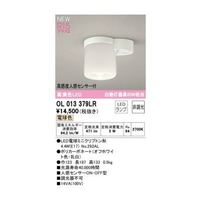 【新品・7営業日以内発送】オーデリック ODELIC OL013379LR ランプ別梱包【沖縄離島販売不可】