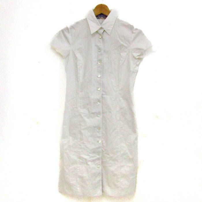 バーバリーブルーレーベル シャツワンピース 半袖 トップス レディース  