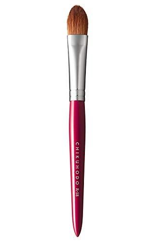 CHIKUHODO 熊野筆 化粧筆 竹宝堂 レギュラーシリーズ アイシャドーブラシ イタチ RR-S8 赤ライン メイクブラシ