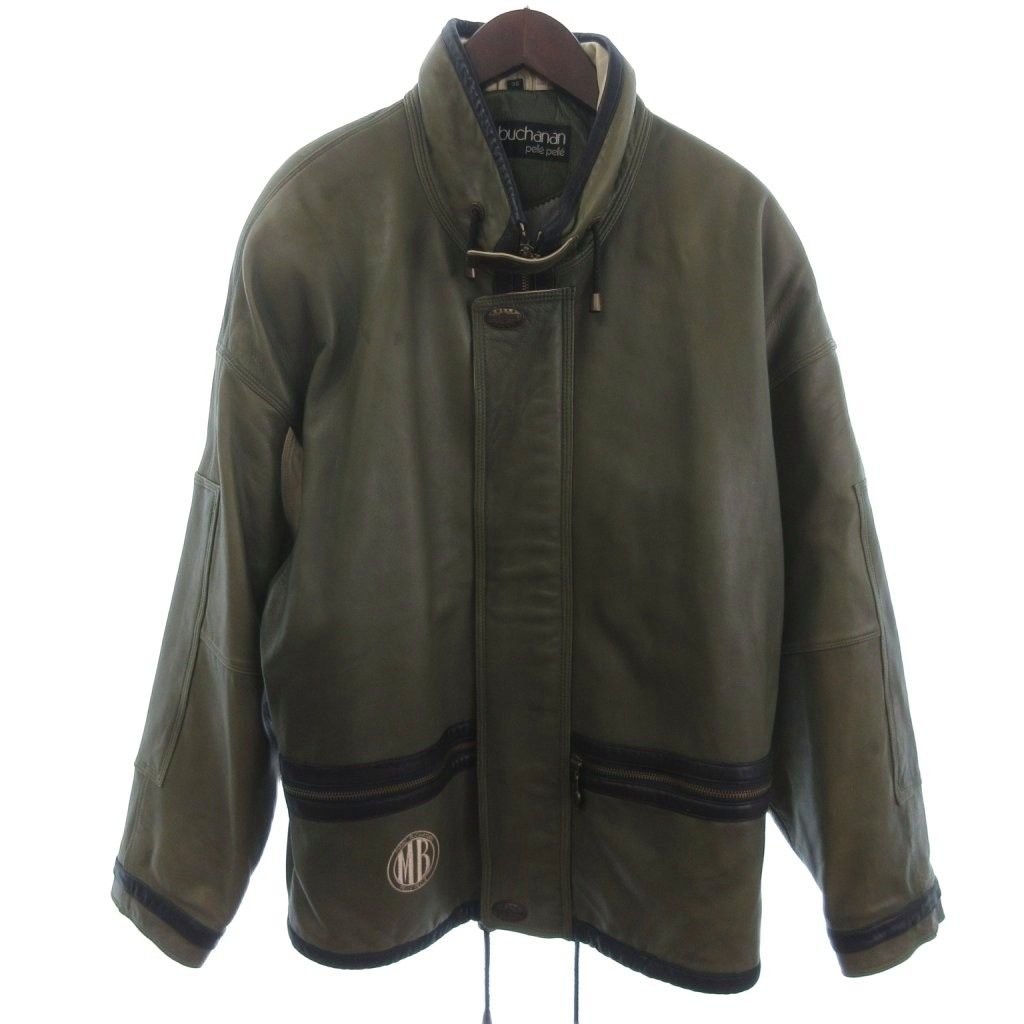 Pelle Pelle ペレペレ レザー ジャケット　36 ペレペレ PELLE PELLE marc buchanan レザージャケット カーキ系