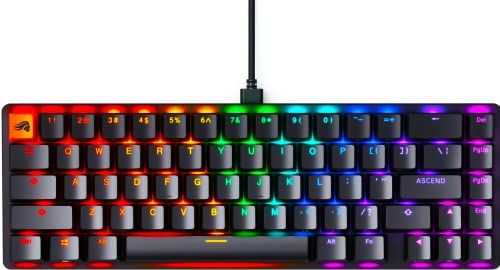 Glorious グロリアス GMMK2 ゲーミングキーボード 65% コンパクト ブラック LEDバックライト付き 英語配列 光る RGB 有線 キーボード メカニカル タイプc USB Mechanical keyboard gaming 67キー 国