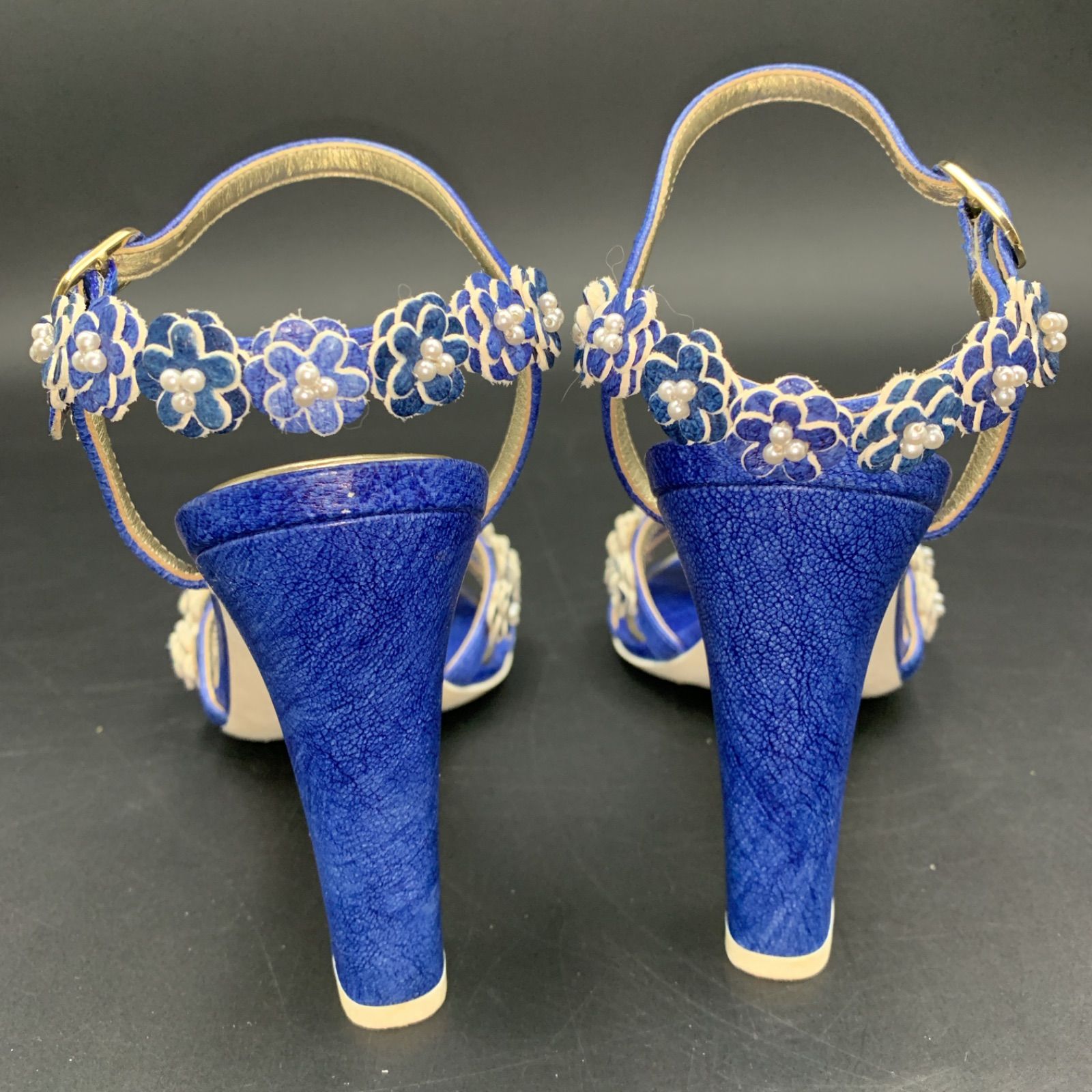 CHANEL シャネルミュール 83 CHANEL シャネル サンダル ミュール フラワー パール