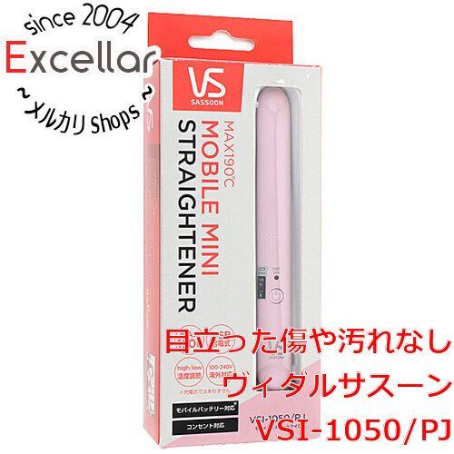 [bn:14] VIDAL SASSOON　モバイルストレートアイロン　VSI-1050/PJ　ピンク　未使用