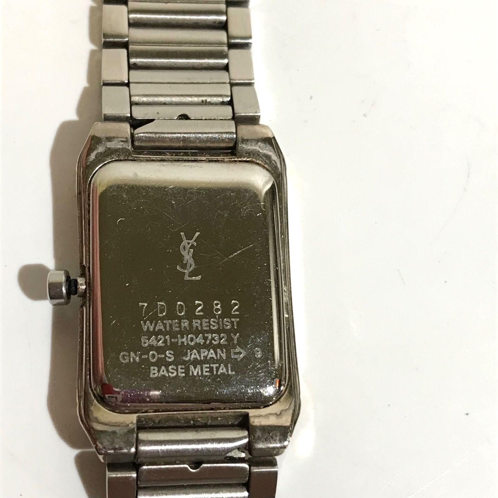 YVES SAINT LAURENT イブサンローラン YSL 腕時計 スクエア クォーツ 