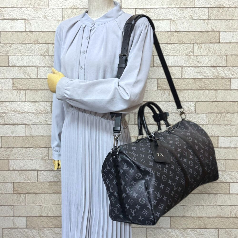 ルイヴィトン キーポル45バンドリエール モノグラムエクリプス ショルダーバッグ モノグラムエクリプス M40569 ブラック メンズ LOUIS VUITTON ルイヴィトン ルイ ヴィトン