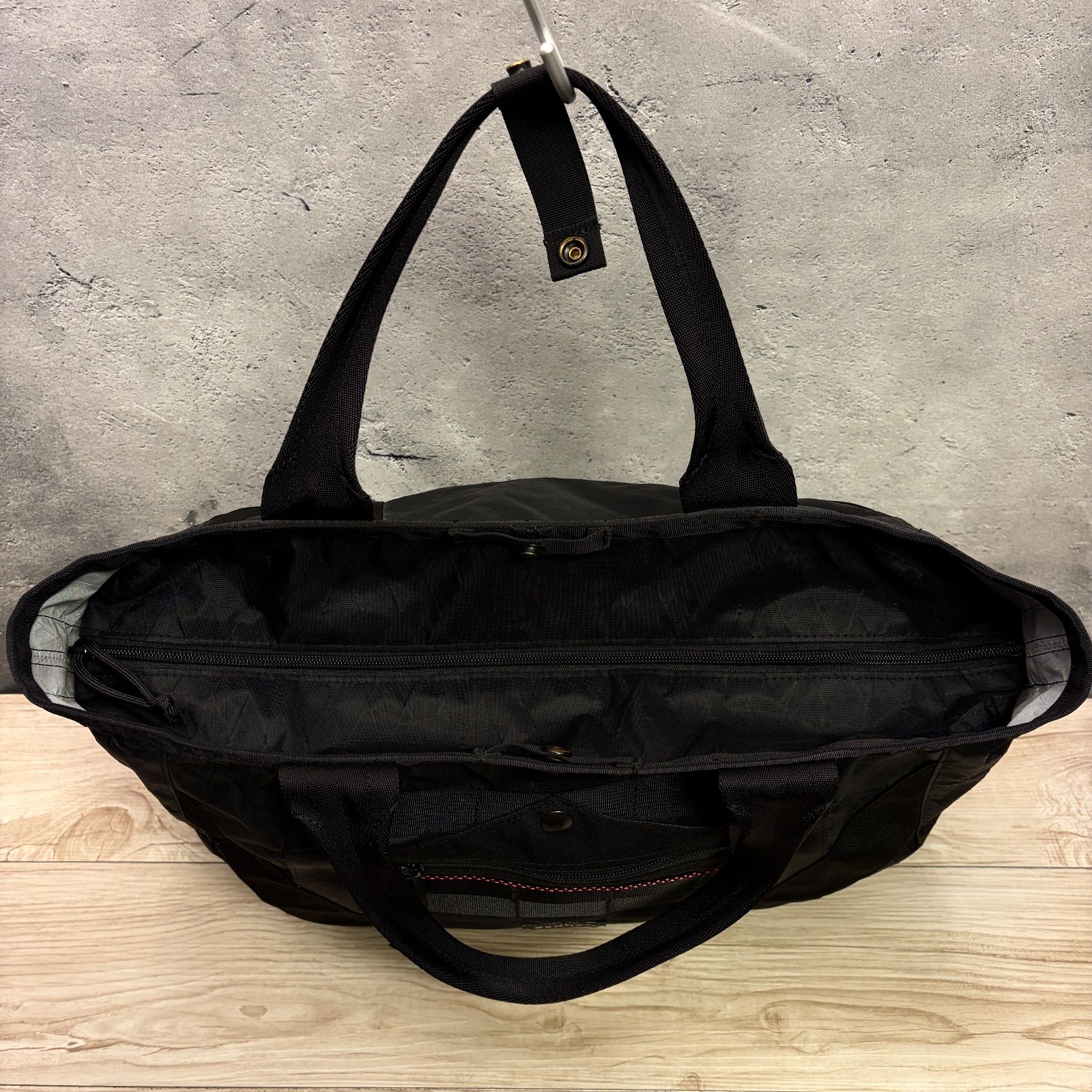 ✨DENHAM×BRIEFING コラボ 7POINT TOTE✨ 美品 ブラック バリ 