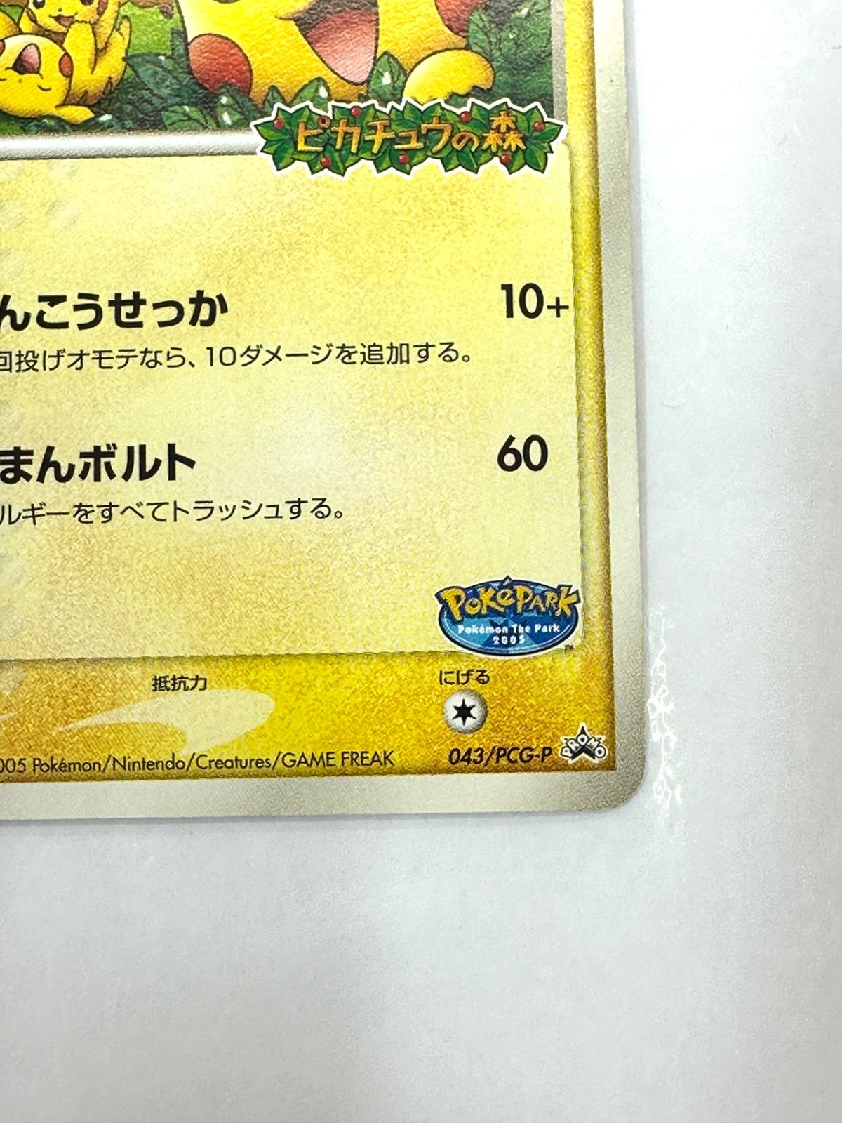 ポケパークのピカチュウ 004/009 渦巻きホロ ポケパークのピカチュウ