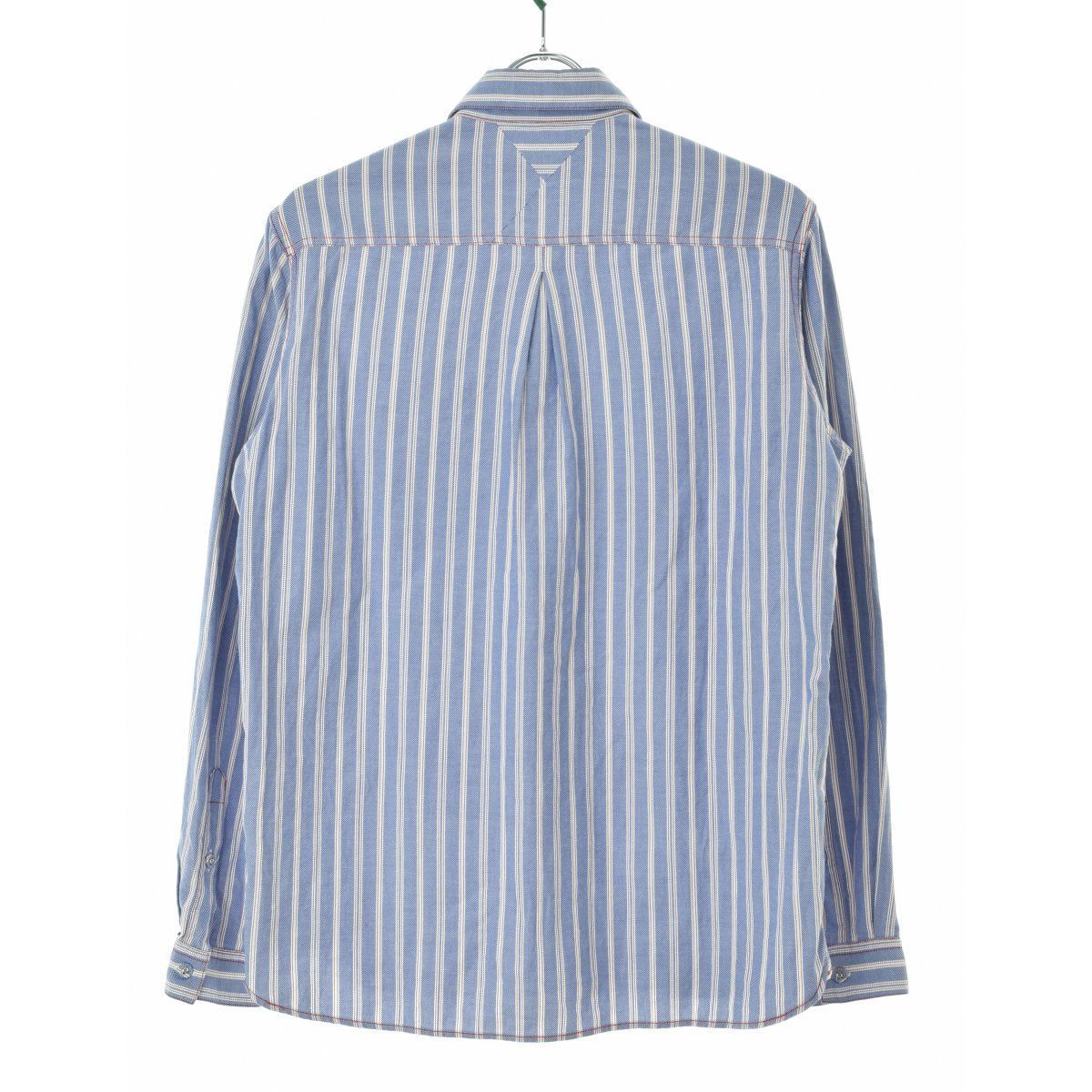 【WhiteMountaineering】WM1471117 Royal Oxford Stripe Big Pocket Shirt オックスフォードストライプ長袖シャツ