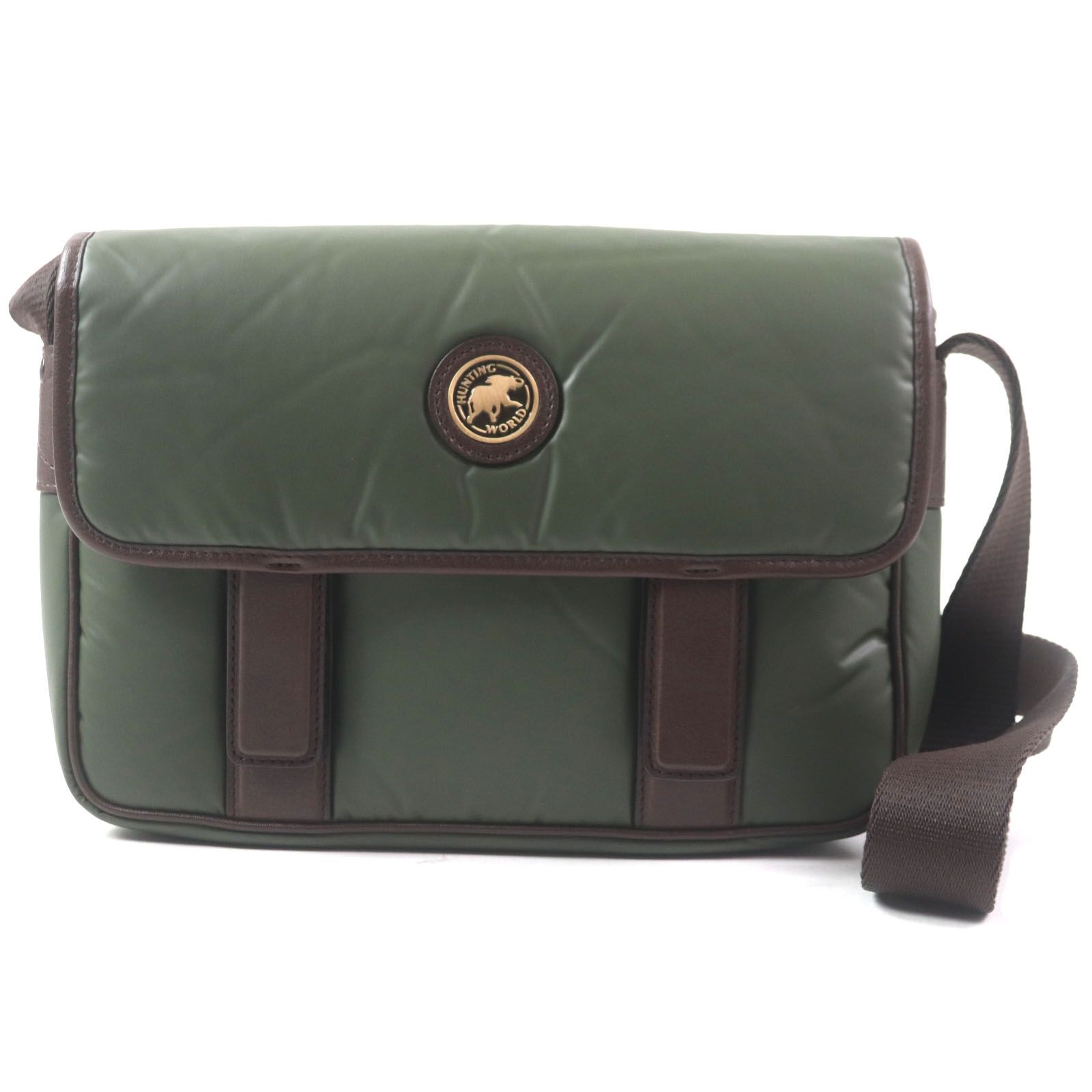 極美品▽HUNTING WORLD ハンティングワールド BATTUE CLASP バチュー 