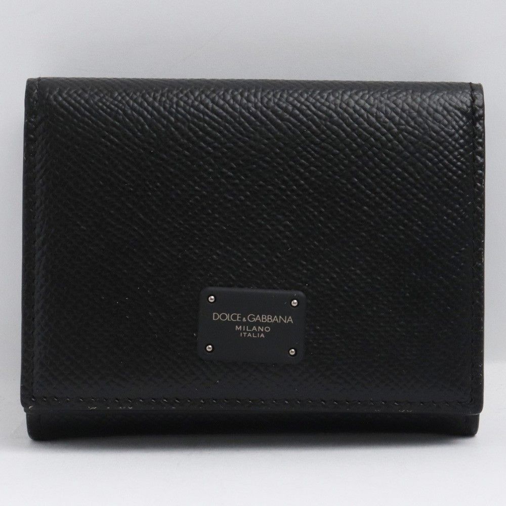 DOLCE&GABBANA 三つ折りミニウォレット ブラック - メルカリ