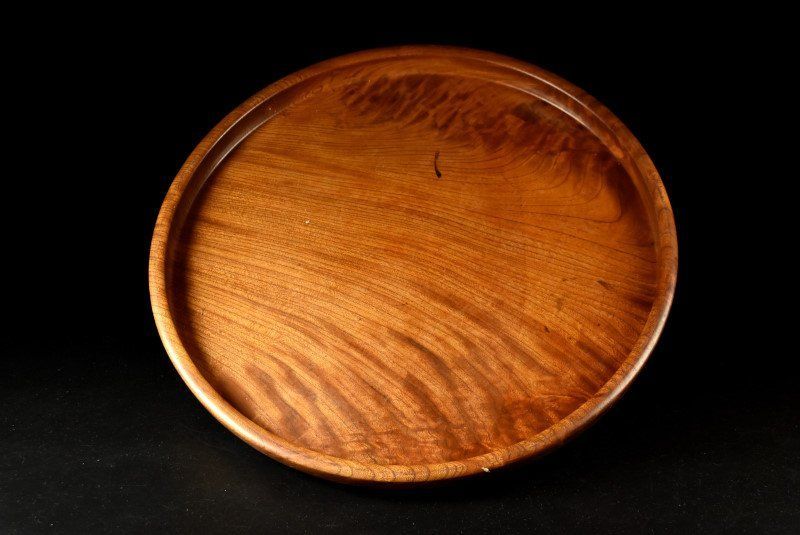 蔵A2738a 民藝 欅刳貫 大盆 52cm 鳥取民芸