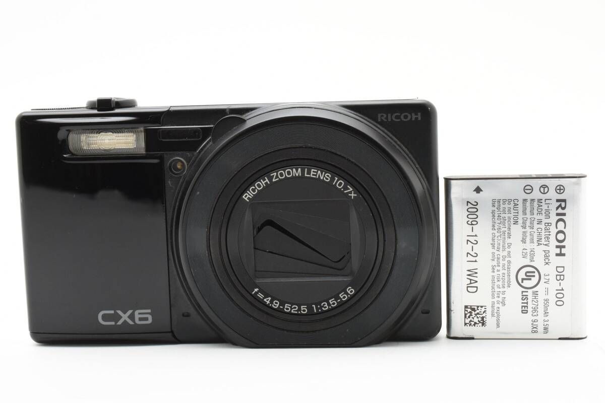 【美品】RICOH CX6 ブラック　動作確認済 Amazon | RICOH デジタルカメラ CX6ブラック CX6-BK | コンパクト 通販