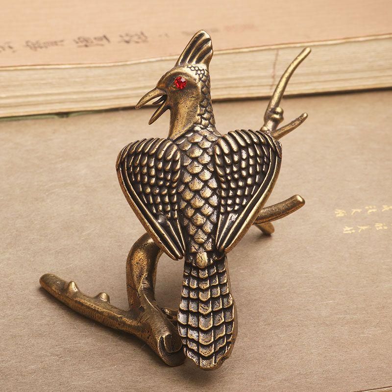 銅器 神獣 茶台 茶寵 文鎮 文房具 手把件 掌中握財 装飾