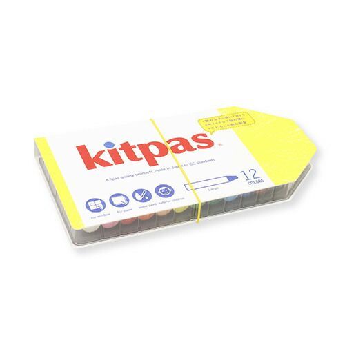 まとめ 日本理化学工業 パステル キットパスラージ１２色 ラージサイズ KPL-12C ×5セット