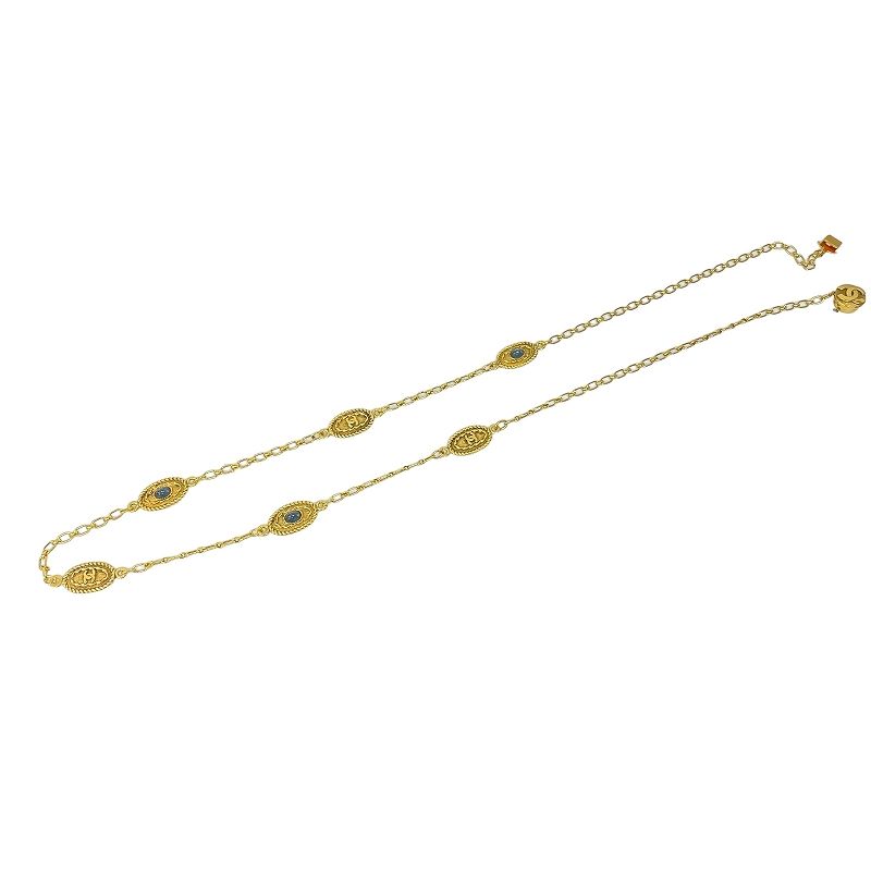 シャネル CHANEL ネックレス オーバルモチーフ ココマーク カラー  