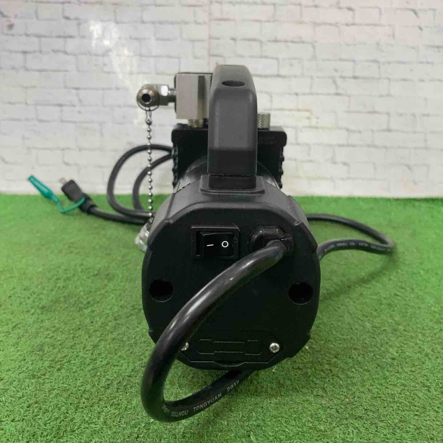 イチネンTASCO オイル逆流防止弁付ウルトラミニツーステージ真空ポンプ