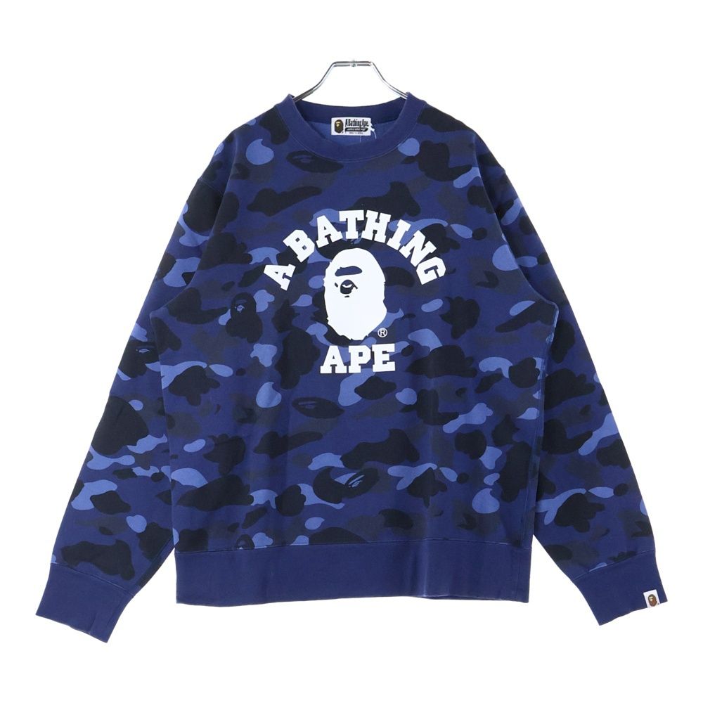 アベイシングエイプ　1ST CAMO COLLEGE CREWNECK 未使用 A BATHING APE (アベイシングエイプ) COLOR CAMO COLLEGE