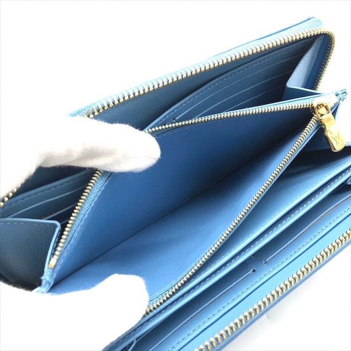 展示品 LOUISVUITTON ルイヴィトン モノグラム ジッピー ウォレット ブルーエ 長財布 a3131 展示品 LOUISVUITTON ルイヴィトン モノグラム ジッピー ウォレット