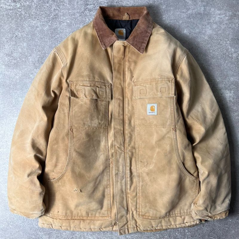 雰囲気系 Carhartt 中綿 キルティング ライナー ダック