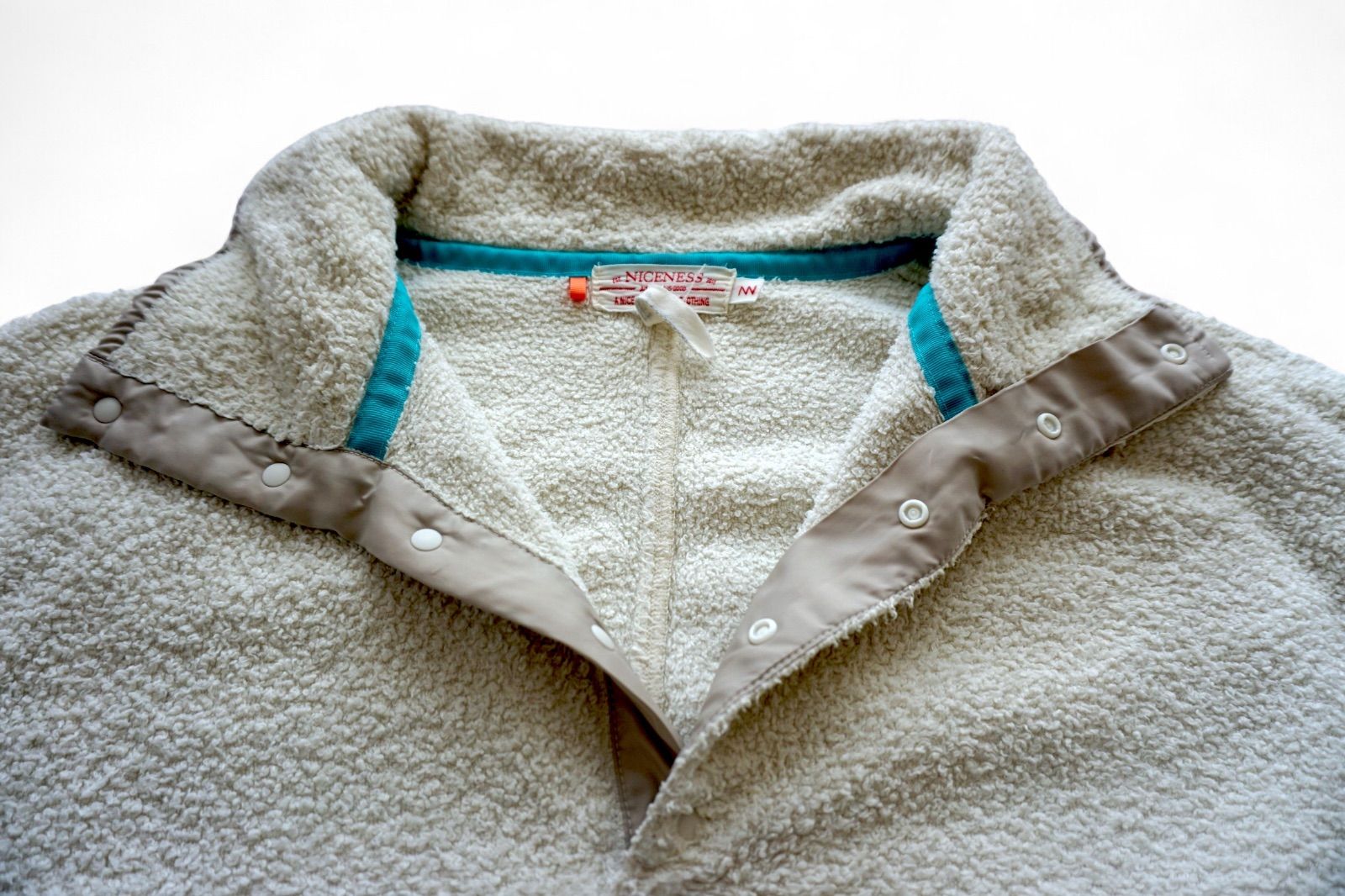 NICENESS ナイスネス DEWEY wildsilk boa blousonワイルドシルク