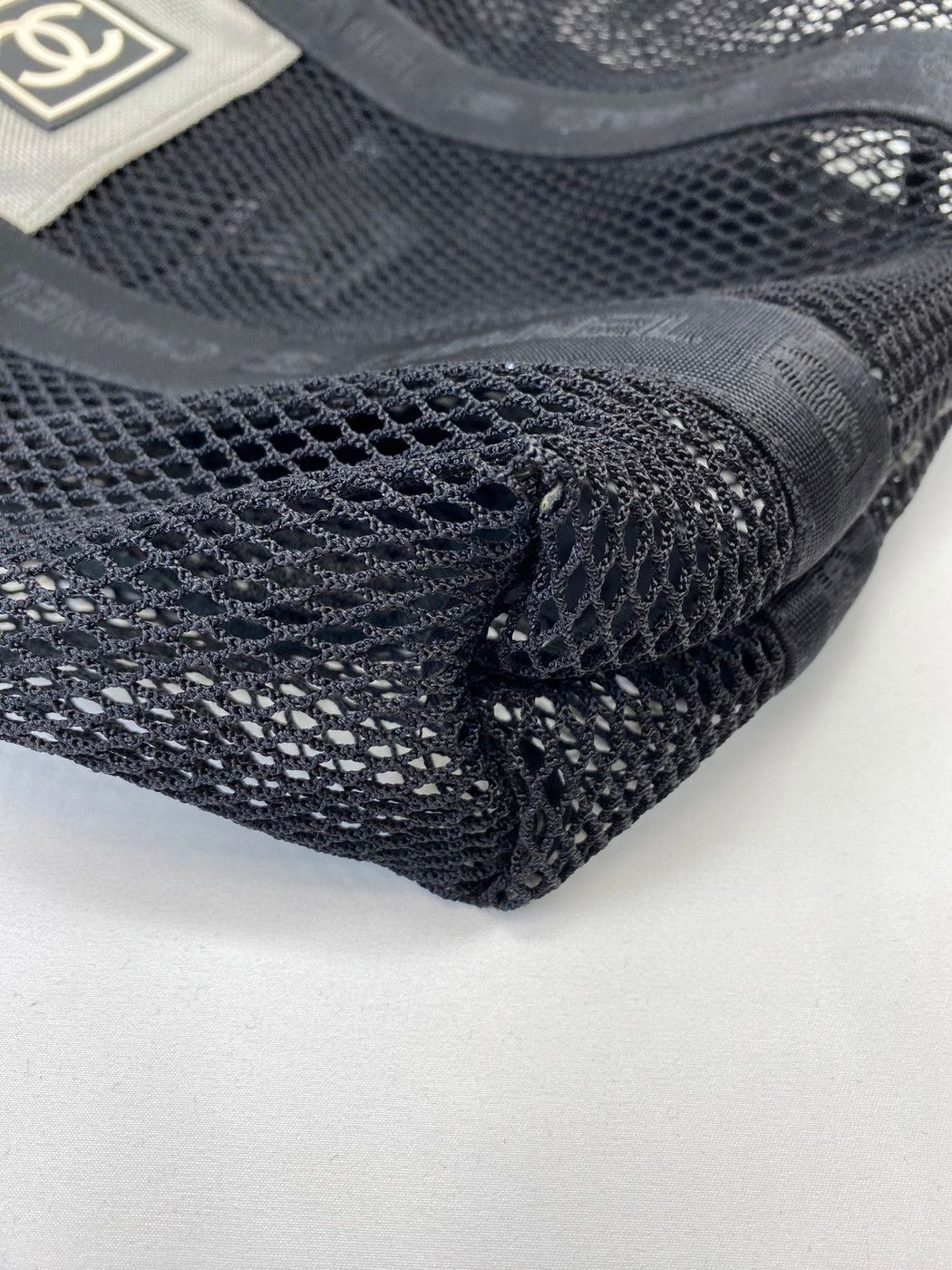 CHANEL メッシュ トートバッグ エコバッグ スポーツライン 9420 CHANEL メッシュ トートバッグ エコバッグ ブラック 黒 スポーツ
