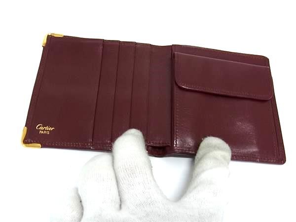 Cartier カルティエ マストライン レザー 二つ折り 財布
