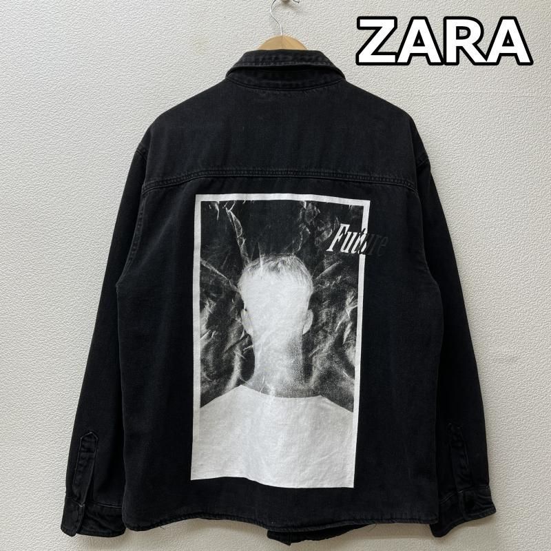 いです ZARA FUTURE バックプリント デニムジャケット ザラ ⊳になります