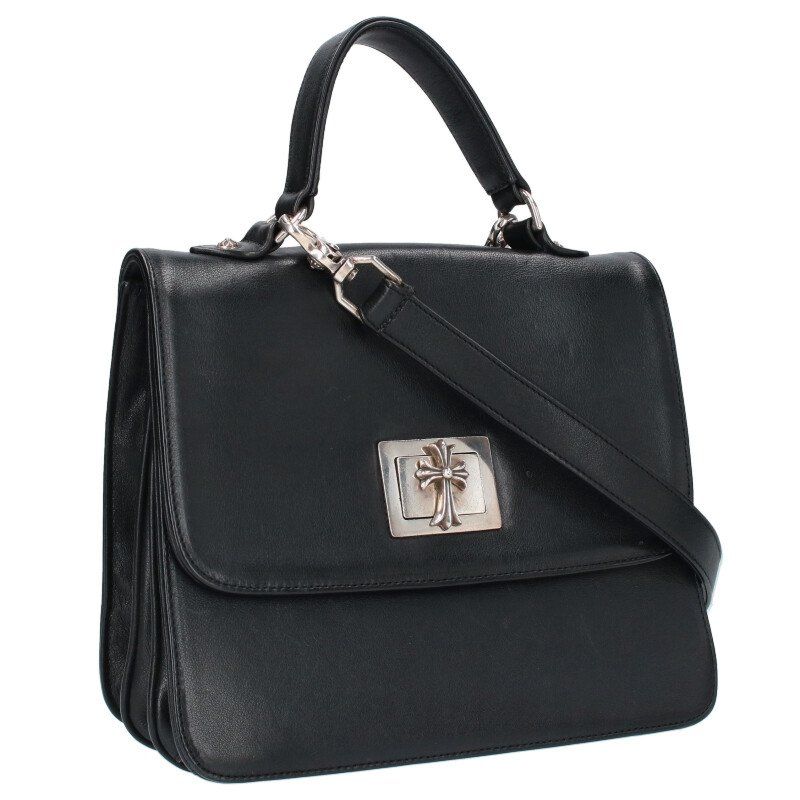 クロムハーツ GROW UP ストラップ付2WAYレザーショルダーバッグ