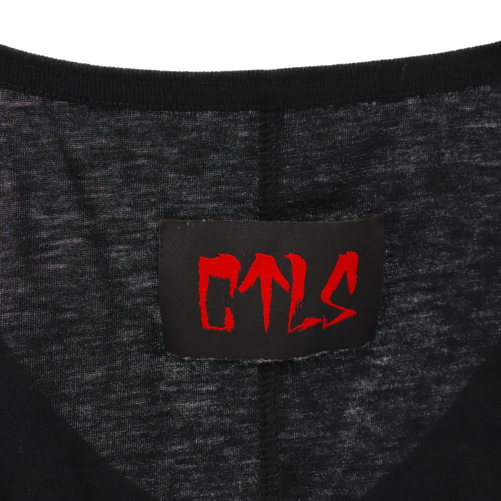 CVTVLIST カタリスト クロスロゴインナータンクトップ 黒赤 cvtvlist (カタリスト) 22SS LOT OF CROSS INNER TANKTOP