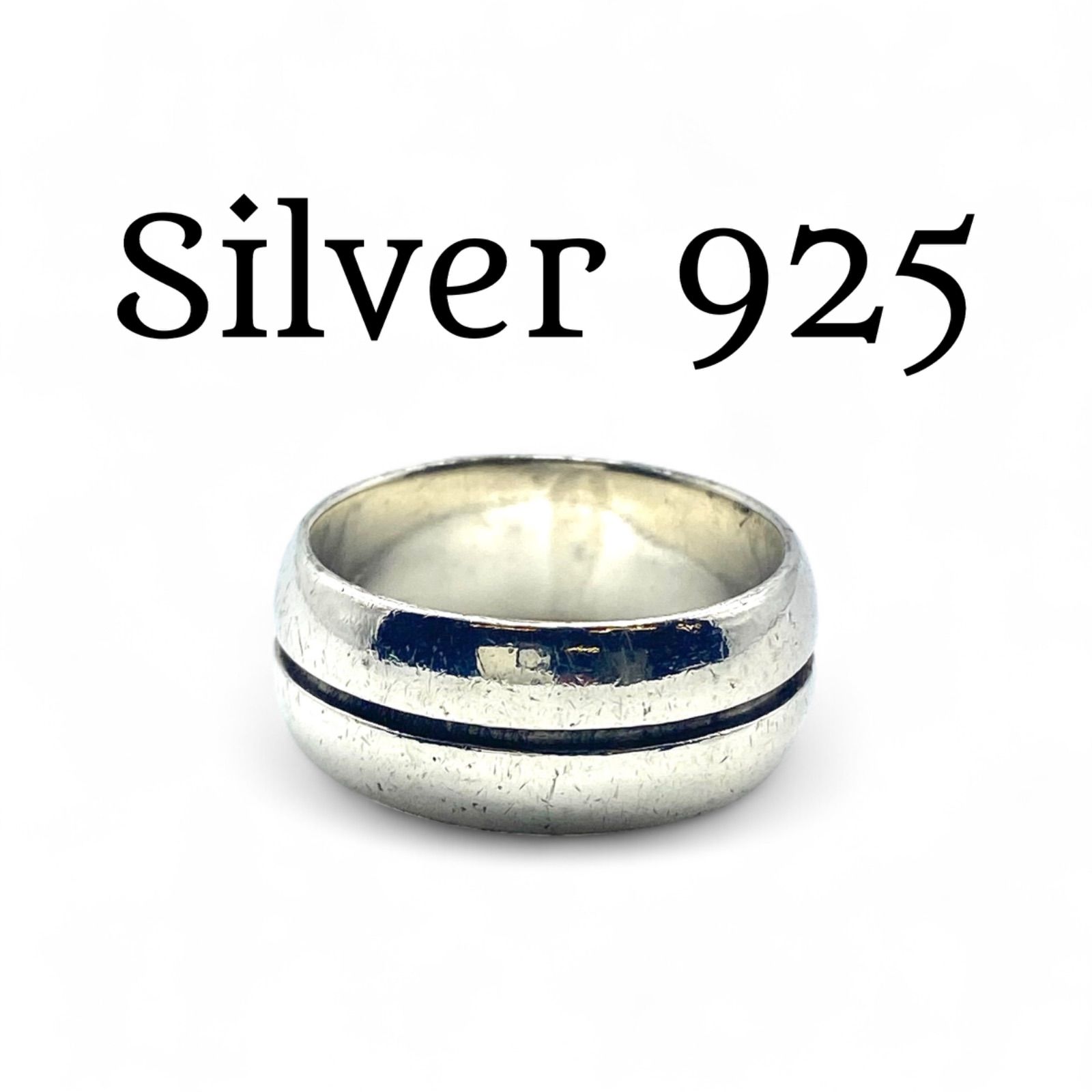 グリッドライン】シンプル Silver 925 刻印 00s Vintage Ring シルバー 