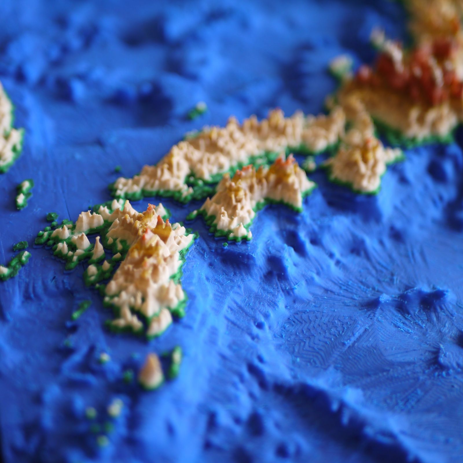 立体日本地図
