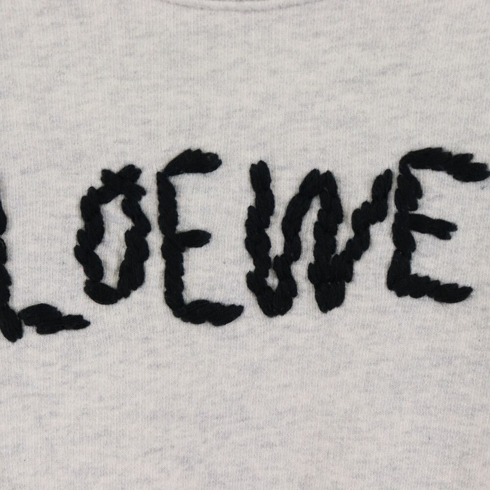 LOEWE グレー刺繍ロゴスウェット Amazon.co.jp: [ロエベ] メンズ エンブロイダリー スウェット
