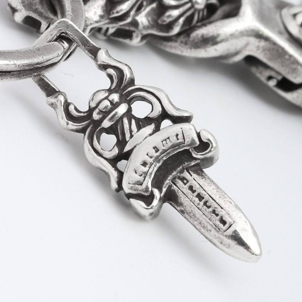 クロムハーツ　キーリング ショート ファンシーチェーン 2リンク　正規品 クロムハーツキーリングショートファンシーチェーン2リンク