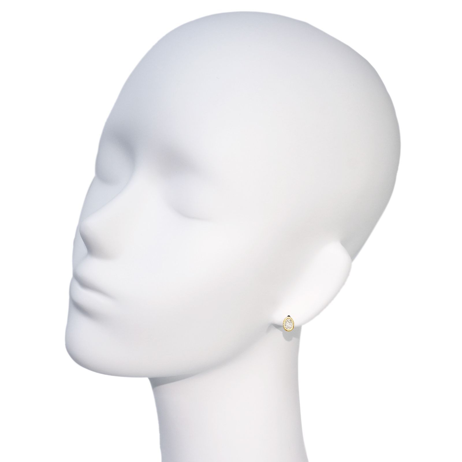 Tiam K18ゴールド×ダイヤ ピアス「Liko」 0.12ct 18金 デザイン 
