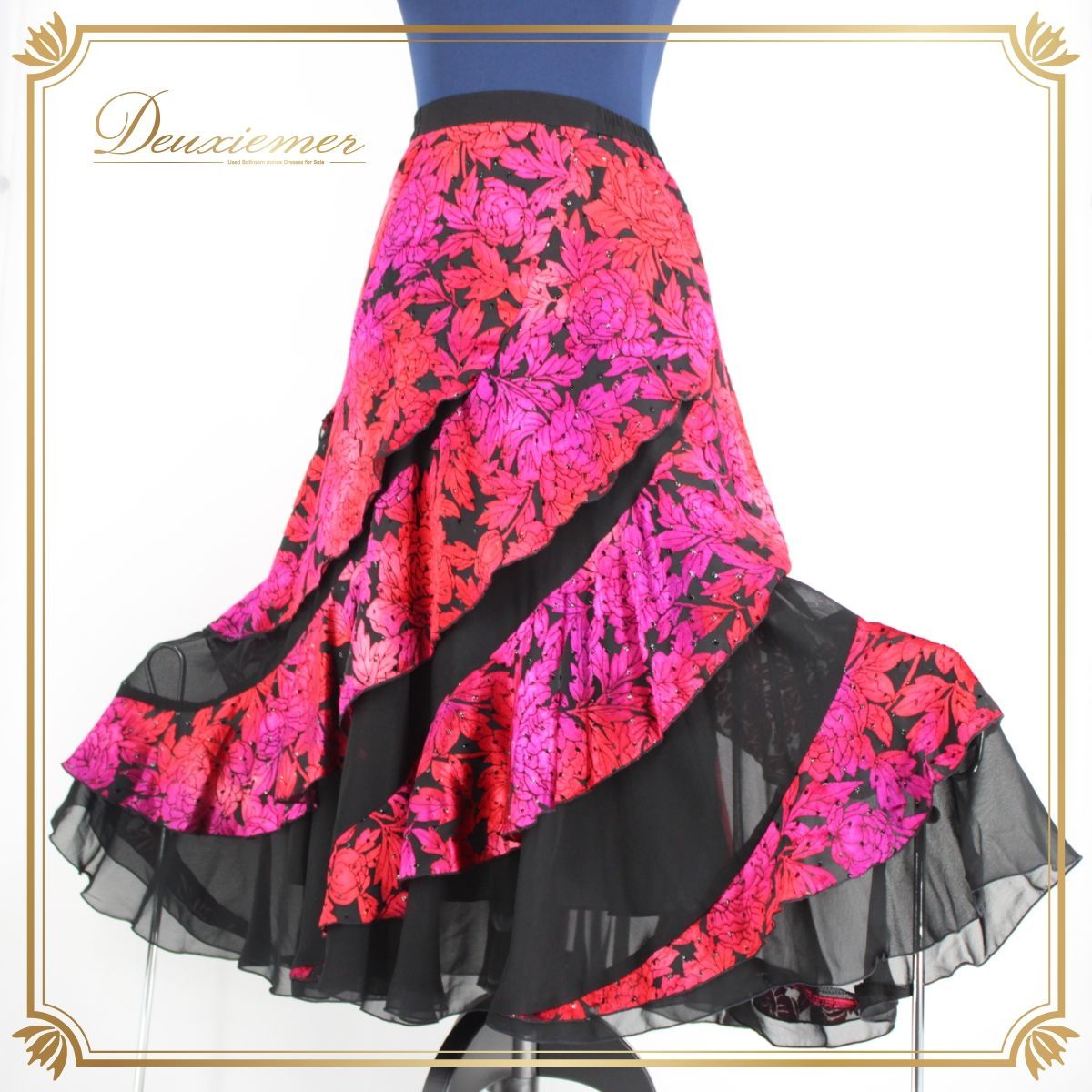 スタンダードダンス向け練習着ワンピース ダンスパーティーにもぴったり！