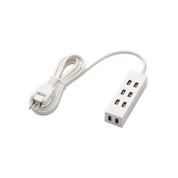 （まとめ）エレコム シャッタータップ「flecc barra」 T-NFL01-2420WH〔×2セット〕