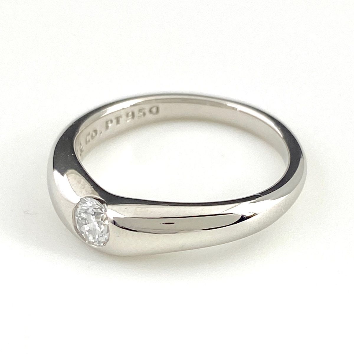 ティファニー TIFFANY&Co. カーブドバンドリング プラチナ 指輪 