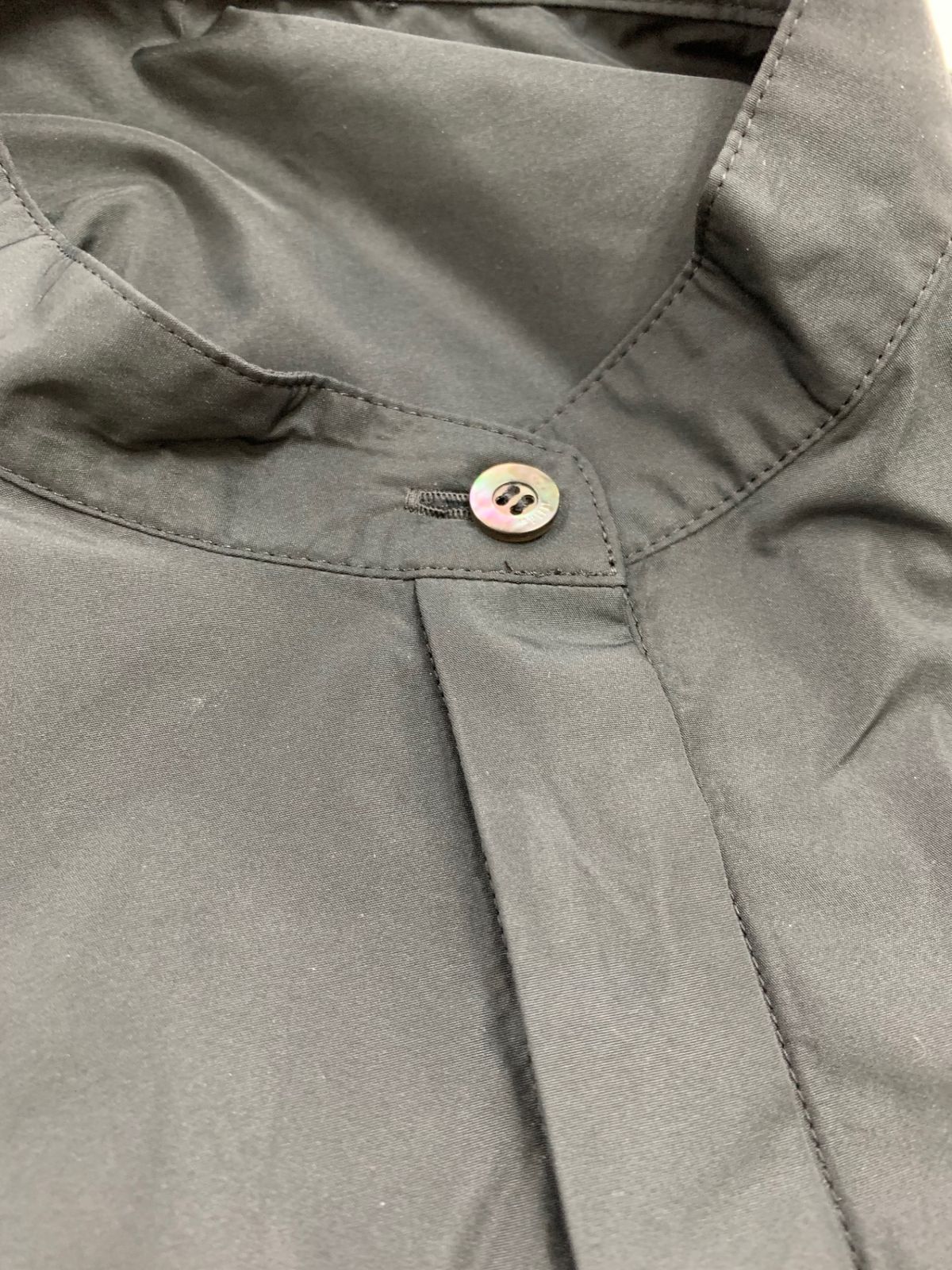 ルフィル 534-3110106 ブラウス F ブラック ライトタフタギャザー  