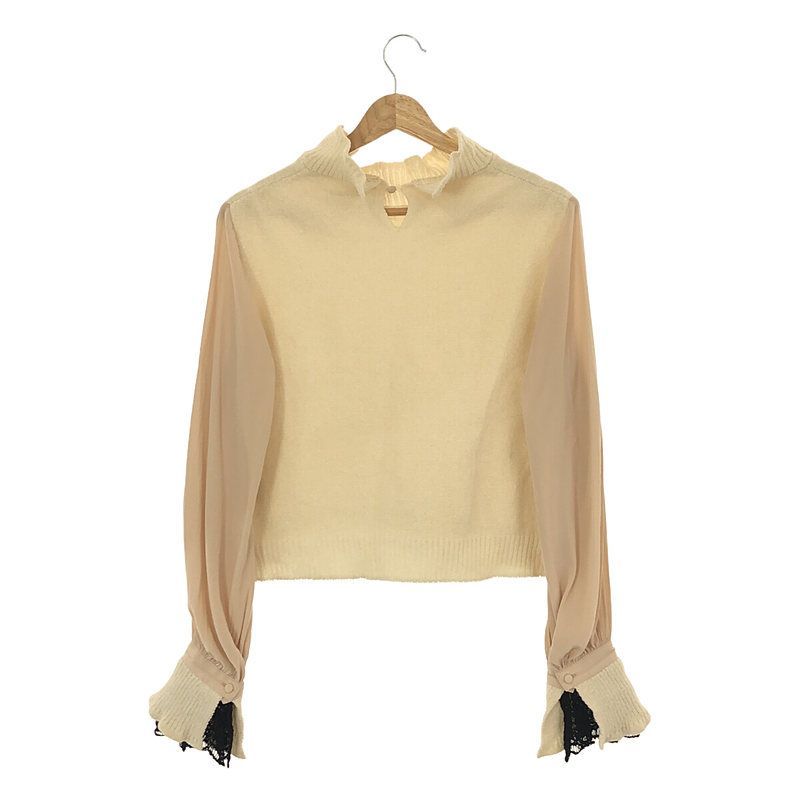送料無料 通販 ファッション YUKI SHIMANE / ユキシマネ | 2022AW | Bishop Sleeve knit tops ニット+セーター